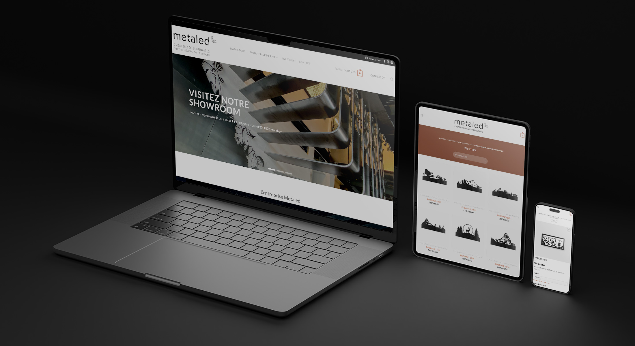 PolarGraphic - Metaled - site web e-shop